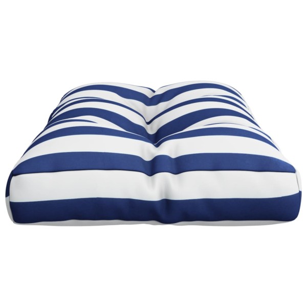 Cojín para palés tela a rayas azul y blanco 80x40x12 cm Cojín para palés tela a rayas azul y blanco 80x40x12 cm