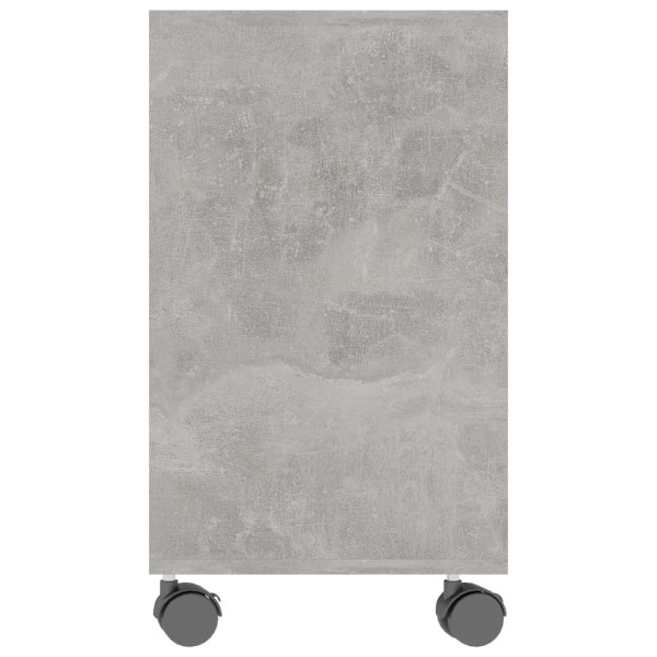 Mesa auxiliar de madera contrachapada gris hormigón 70x35x55 cm Mesa auxiliar de madera contrachapada gris hormigón 70x35x55 cm