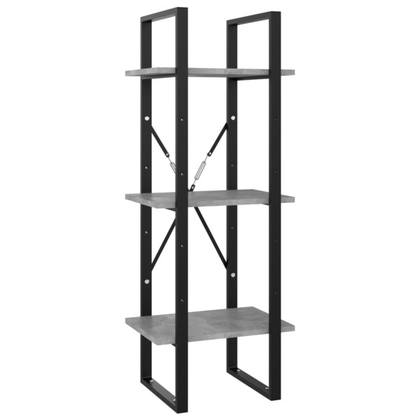 Estantería de 5 niveles madera de ingeniería gris 40x30x175 cm Estantería de 5 niveles madera de ingeniería gris 40x30x175 cm