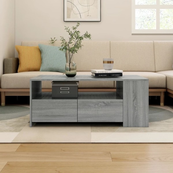 Mesa de centro madera de ingeniería gris Sonoma 102x55x42 cm Mesa de centro madera de ingeniería gris Sonoma 102x55x42 cm