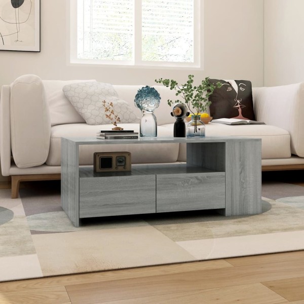 Mesa de centro madera de ingeniería gris Sonoma 102x55x42 cm Mesa de centro madera de ingeniería gris Sonoma 102x55x42 cm