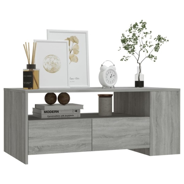 Mesa de centro madera de ingeniería gris Sonoma 102x55x42 cm Mesa de centro madera de ingeniería gris Sonoma 102x55x42 cm