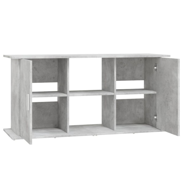 Soporte de acuario madera ingeniería gris hormigón 121x41x58 cm Soporte de acuario madera ingeniería gris hormigón 121x41x58 cm