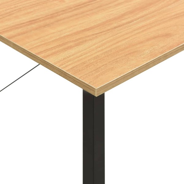 Escritorio para ordenador MDF metal negro roble 80x40x72 cm Escritorio para ordenador MDF metal negro roble 80x40x72 cm
