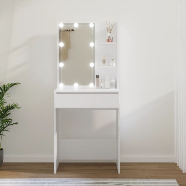 Tocador con LED blanco 60x40x140 cm Tocador con LED blanco 60x40x140 cm
