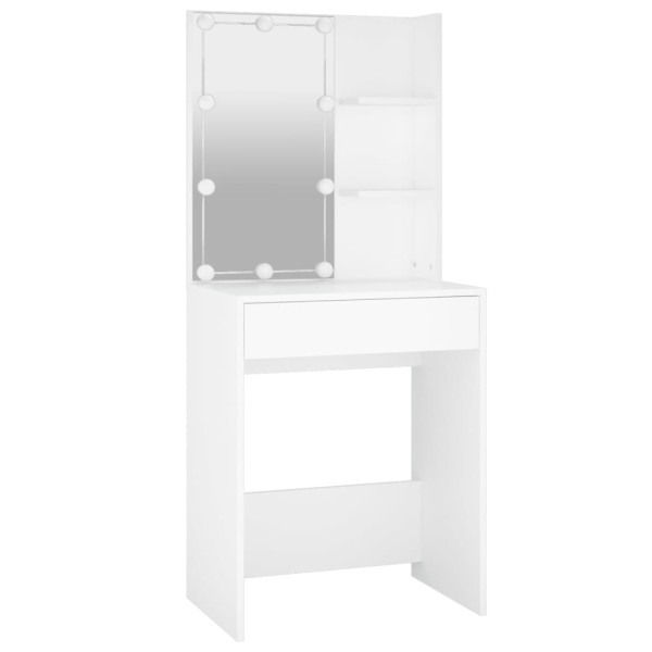 Tocador con LED blanco 60x40x140 cm Tocador con LED blanco 60x40x140 cm