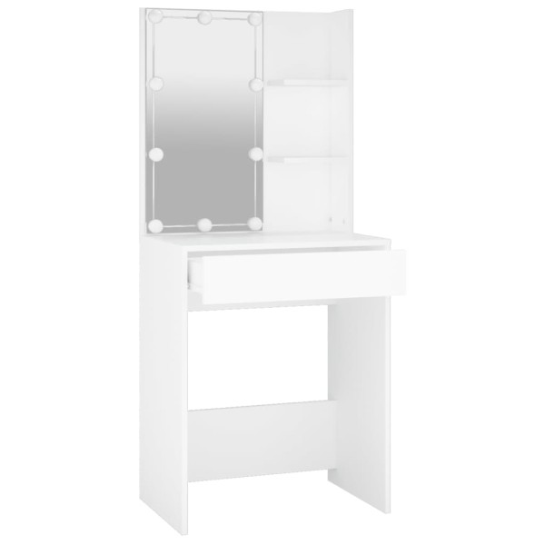 Tocador con LED blanco 60x40x140 cm Tocador con LED blanco 60x40x140 cm