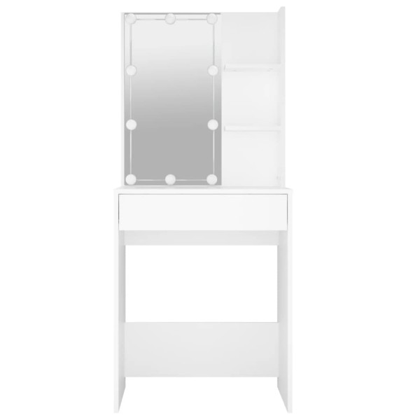 Tocador con LED blanco 60x40x140 cm Tocador con LED blanco 60x40x140 cm