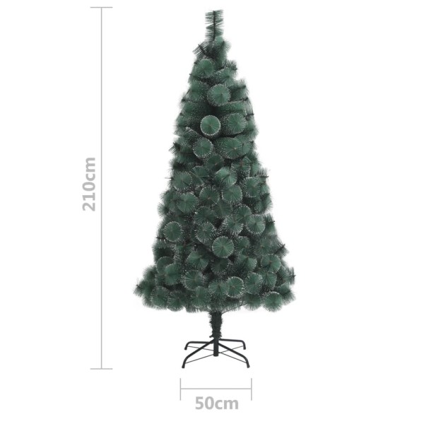 Árbol de Navidad artificial con soporte verde PET 210 cm Árbol de Navidad artificial con soporte verde PET 210 cm