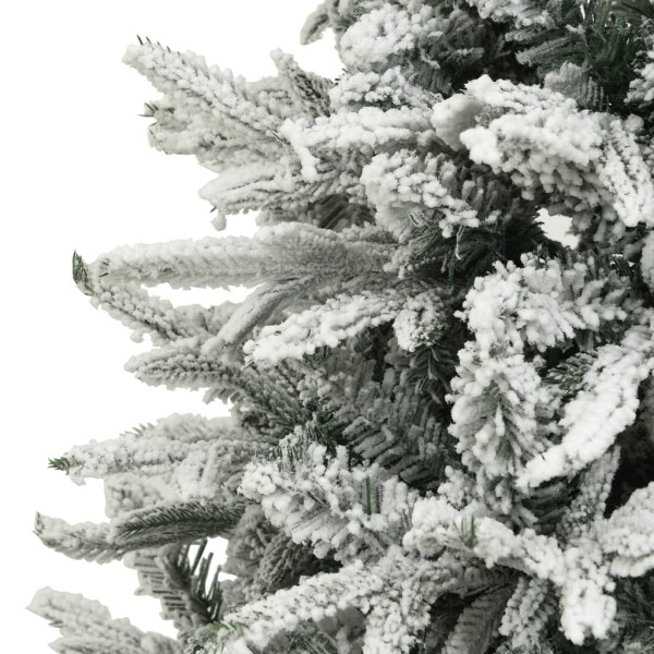 Árbol de Navidad artificial con nieve PVC y PE verde 150 cm