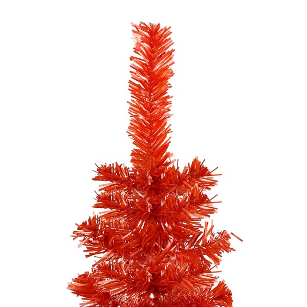 Árbol de Navidad delgado rojo 150 cm Árbol de Navidad delgado rojo 150 cm