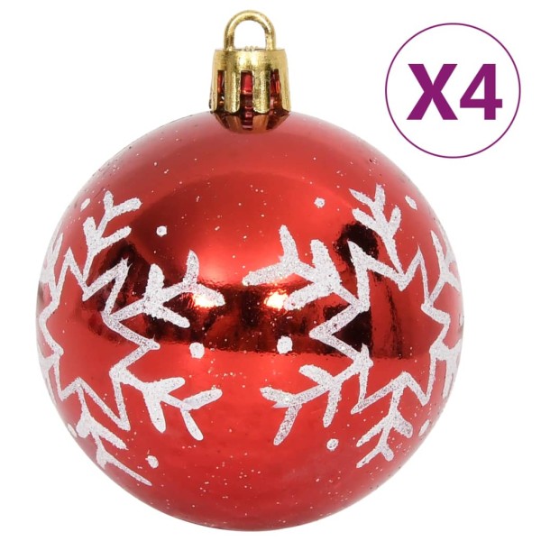 Juego de adornos de navidad de 64 piezas rojo y blanco Juego de adornos de navidad de 64 piezas rojo y blanco