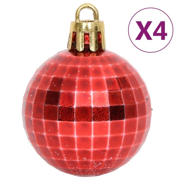 Juego de adornos de navidad de 64 piezas rojo y blanco Juego de adornos de navidad de 64 piezas rojo y blanco