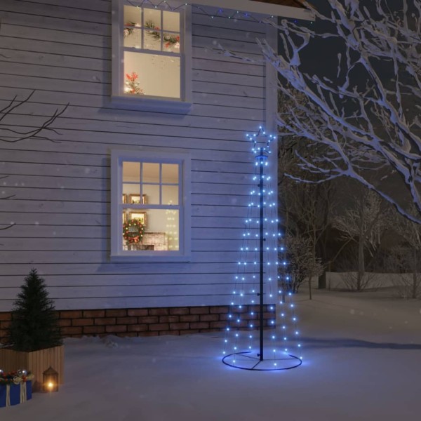 Árbol de Navidad cónico 108 LED azul 70x180 cm Árbol de Navidad cónico 108 LED azul 70x180 cm