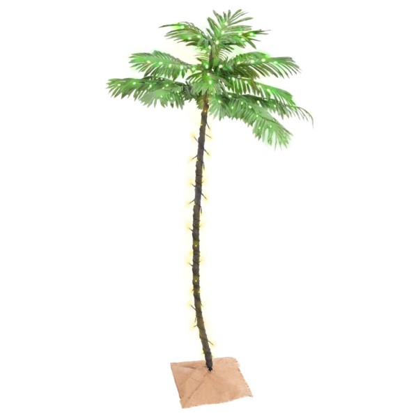 Palmera artificial con 96 LED blanco cálido 180 cm Palmera artificial con 96 LED blanco cálido 180 cm