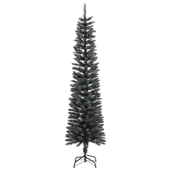 Árbol Navidad artificial estrecho con soporte PVC verde 210 cm Árbol Navidad artificial estrecho con soporte PVC verde 210 cm
