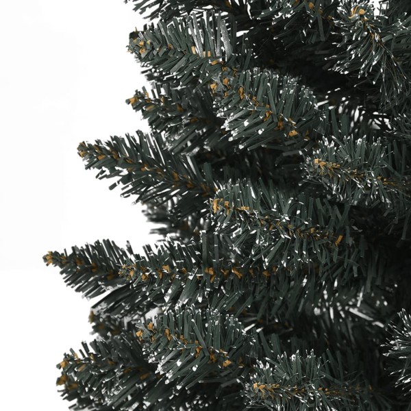 Árbol Navidad artificial estrecho con soporte PVC verde 210 cm Árbol Navidad artificial estrecho con soporte PVC verde 210 cm