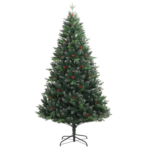 Árbol de Navidad artificial con bisagras y frutos rojos 120 cm Árbol de Navidad artificial con bisagras y frutos rojos 120 cm