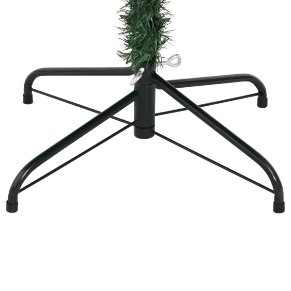 Árbol de Navidad artificial con bisagras y nieve flocada 210 cm