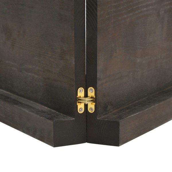 Estante pared madera roble tratada marrón oscuro 140x30x(2-6)cm Estante pared madera roble tratada marrón oscuro 140x30x(2-6)cm