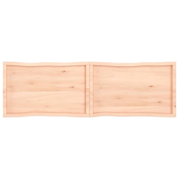 Tablero de mesa madera maciza borde natural 200x60x(2-4) cm Tablero de mesa madera maciza borde natural 200x60x(2-4) cm