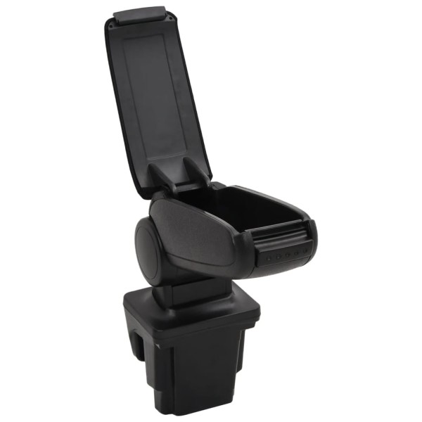 Reposabrazos para coche ABS negro 16x32x(35-50,5) cm Reposabrazos para coche ABS negro 16x32x(35-50,5) cm