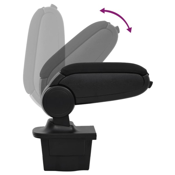 Reposabrazos para coche ABS negro 16x32x(35-50,5) cm Reposabrazos para coche ABS negro 16x32x(35-50,5) cm
