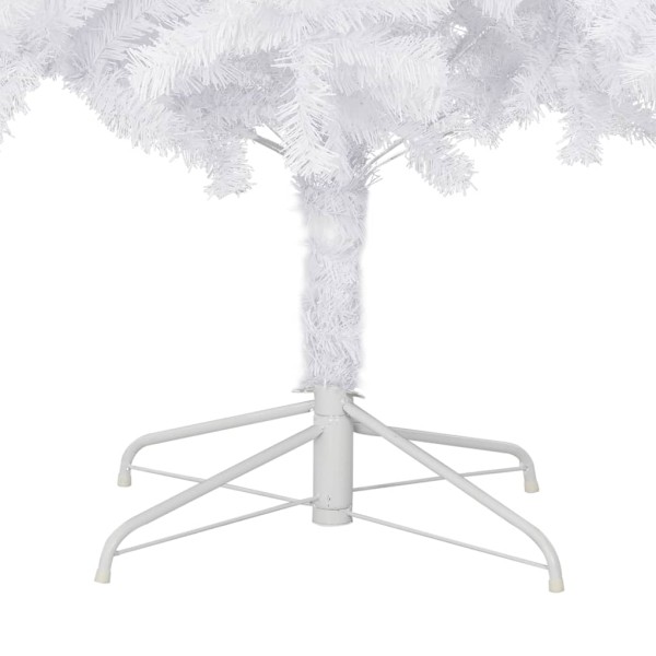 Árbol de Navidad preiluminado con luces y bolas blanco 300 cm Árbol de Navidad preiluminado con luces y bolas blanco 300 cm
