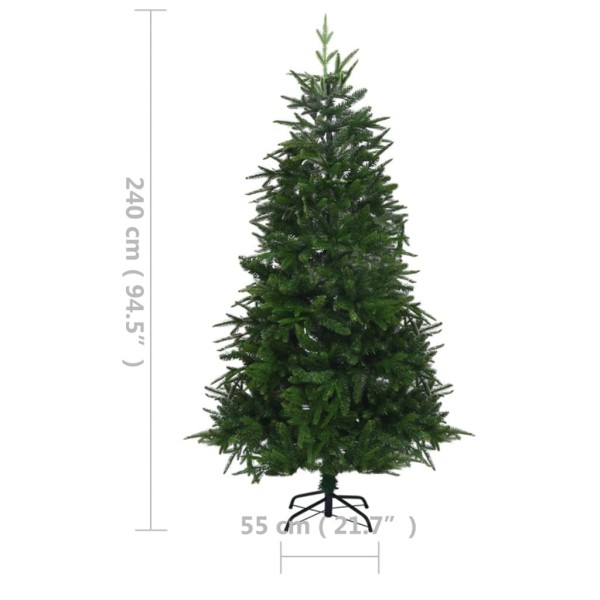 Árbol de Navidad artificial con luces PVC&PE verde 240 cm Árbol de Navidad artificial con luces PVC&PE verde 240 cm
