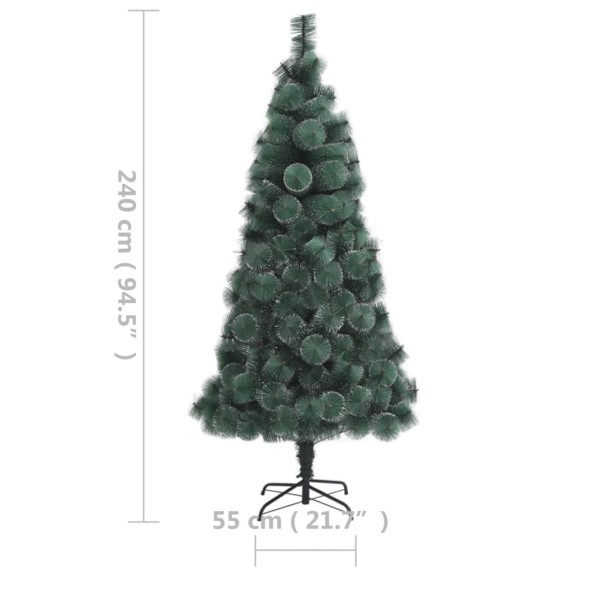 Árbol de Navidad con luces y soporte PET verde 240 cm Árbol de Navidad con luces y soporte PET verde 240 cm