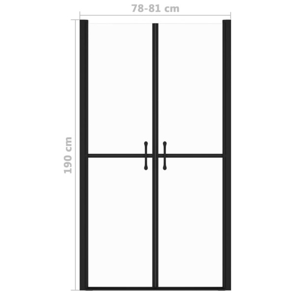 Puerta de ducha transparente (78-81)x190 cm Puerta de ducha transparente (78-81)x190 cm