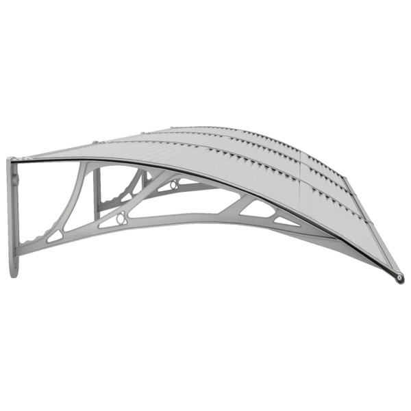 Marquesina de puerta policarbonato gris 300x80 cm Marquesina de puerta policarbonato gris 300x80 cm