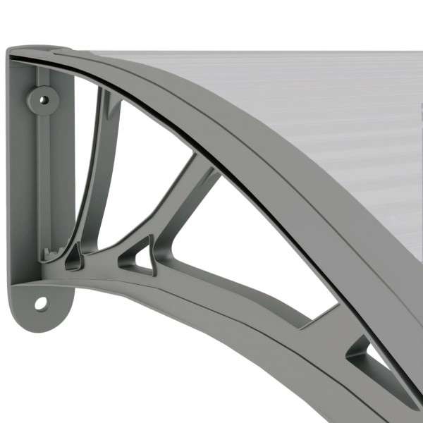 Marquesina de puerta policarbonato gris 300x80 cm Marquesina de puerta policarbonato gris 300x80 cm