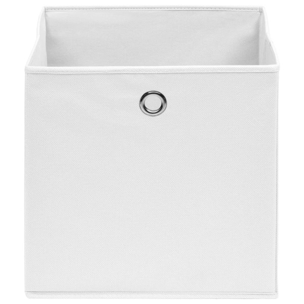 Cajas de almacenaje 10 uds tela no tejida blanco 28x28x28 cm Cajas de almacenaje 10 uds tela no tejida blanco 28x28x28 cm