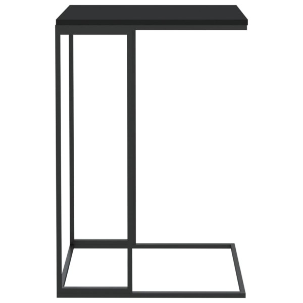 Mesa auxiliar de madera contrachapada negro 40x30x59 cm Mesa auxiliar de madera contrachapada negro 40x30x59 cm