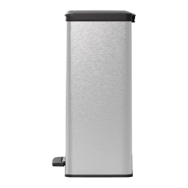 Curver Papelera de pedal doble Deco plateado 26L+26L Curver Papelera de pedal doble Deco plateado 26L+26L