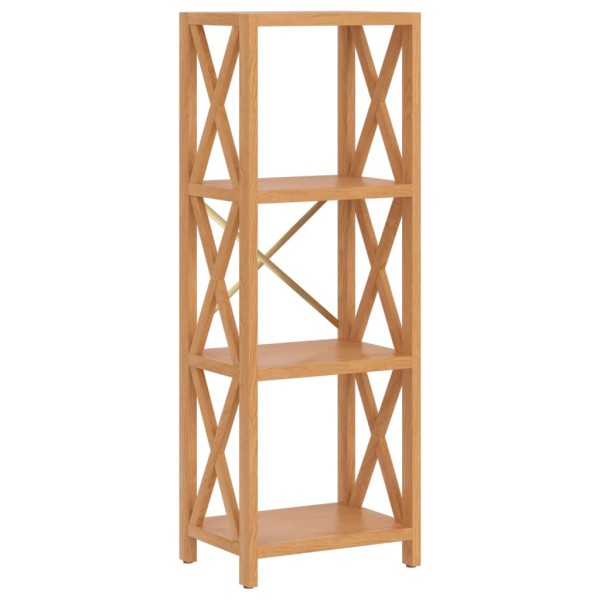 Estantería de 4 niveles madera maciza de roble 40x30x112 cm Estantería de 4 niveles madera maciza de roble 40x30x112 cm