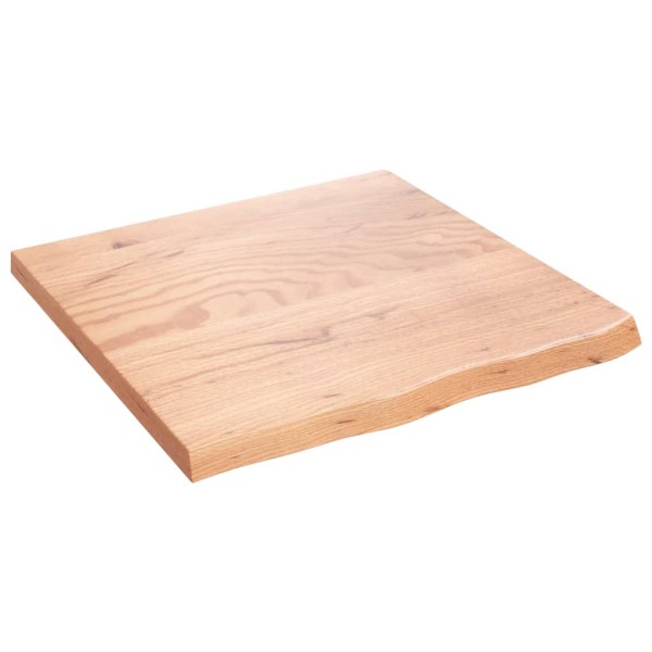 Estante pared madera roble tratada marrón claro 60x60x(2-4) cm