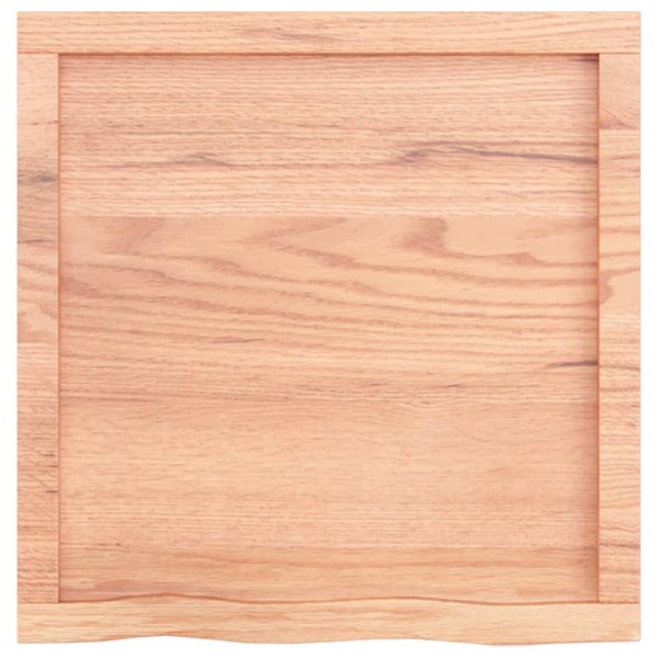 Estante pared madera roble tratada marrón claro 60x60x(2-4) cm