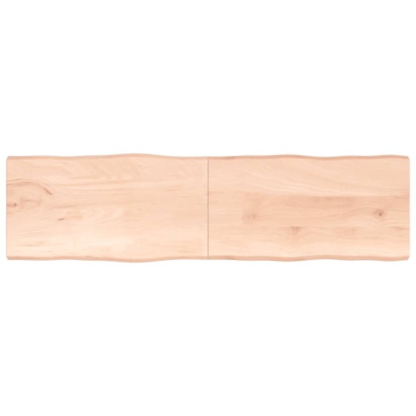 Tablero de mesa madera maciza borde natural 220x60x(2-4) cm Tablero de mesa madera maciza borde natural 220x60x(2-4) cm