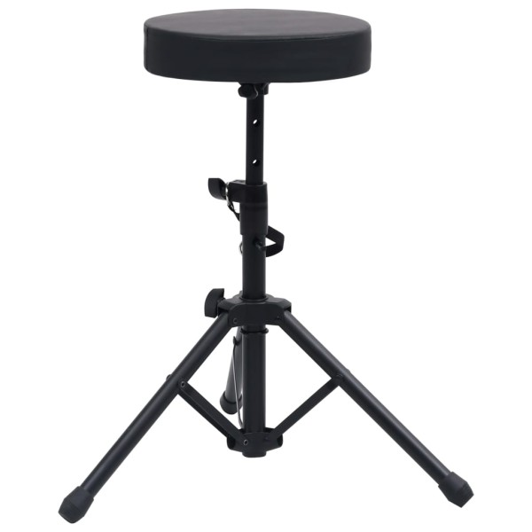 Taburete de tambor ajustable redondo negro Taburete de tambor ajustable redondo negro