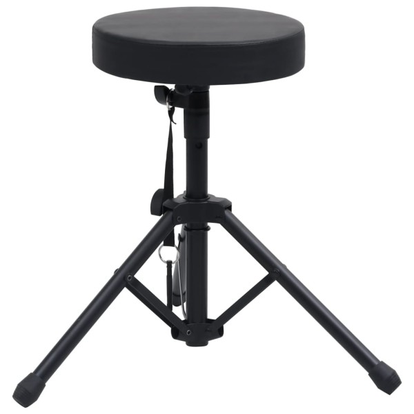 Taburete de tambor ajustable redondo negro Taburete de tambor ajustable redondo negro