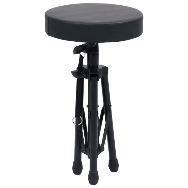 Taburete de tambor ajustable redondo negro Taburete de tambor ajustable redondo negro