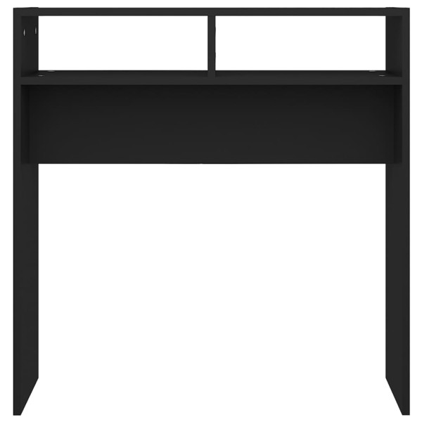 Mesa consola de madera contrachapada negro 78x30x80 cm Mesa consola de madera contrachapada negro 78x30x80 cm