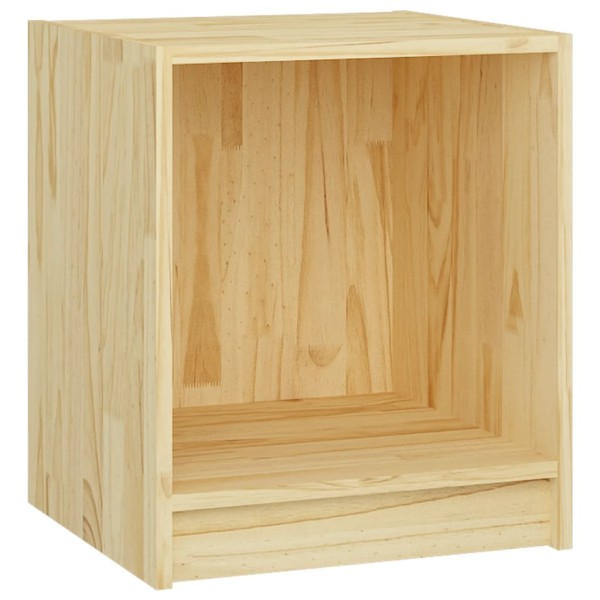 Mesitas de noche 2 uds madera maciza de pino 35,5x33,5x41,5 cm Mesitas de noche 2 uds madera maciza de pino 35,5x33,5x41,5 cm