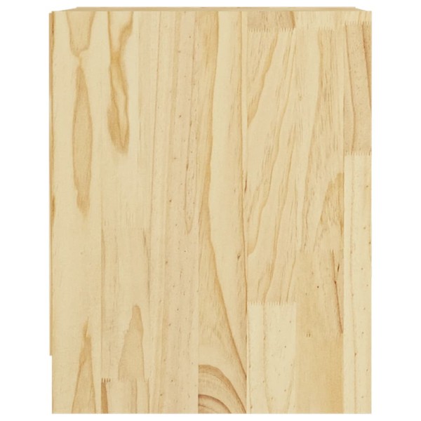 Mesitas de noche 2 uds madera maciza de pino 35,5x33,5x41,5 cm Mesitas de noche 2 uds madera maciza de pino 35,5x33,5x41,5 cm