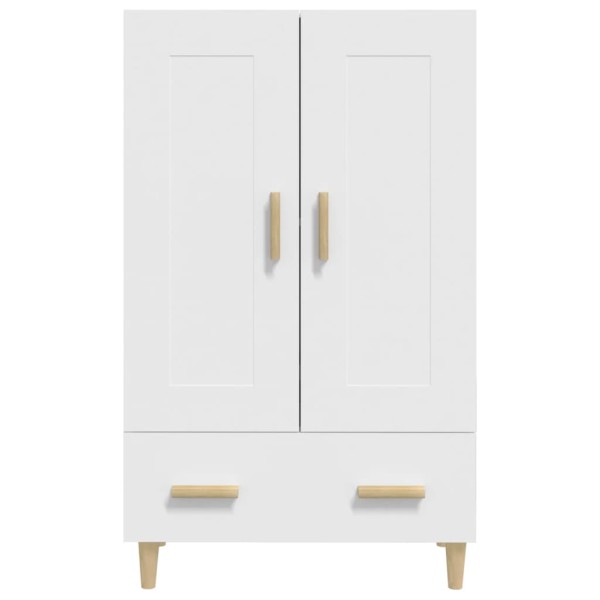 Aparador de madera contrachapada blanco 70x31x115 cm Aparador de madera contrachapada blanco 70x31x115 cm