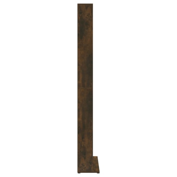Estantería de CD contrachapada roble ahumado 102x23x177,5 cm Estantería de CD contrachapada roble ahumado 102x23x177,5 cm