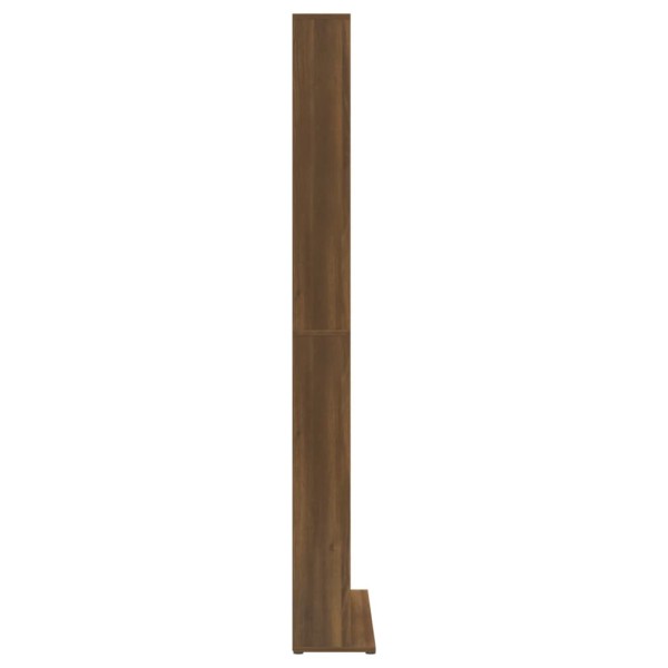 Estantería de CD contrachapada marrón roble 102x23x177,5 cm Estantería de CD contrachapada marrón roble 102x23x177,5 cm