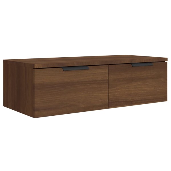 Armario de pared madera contrachapada marrón roble 68x30x20 cm Armario de pared madera contrachapada marrón roble 68x30x20 cm